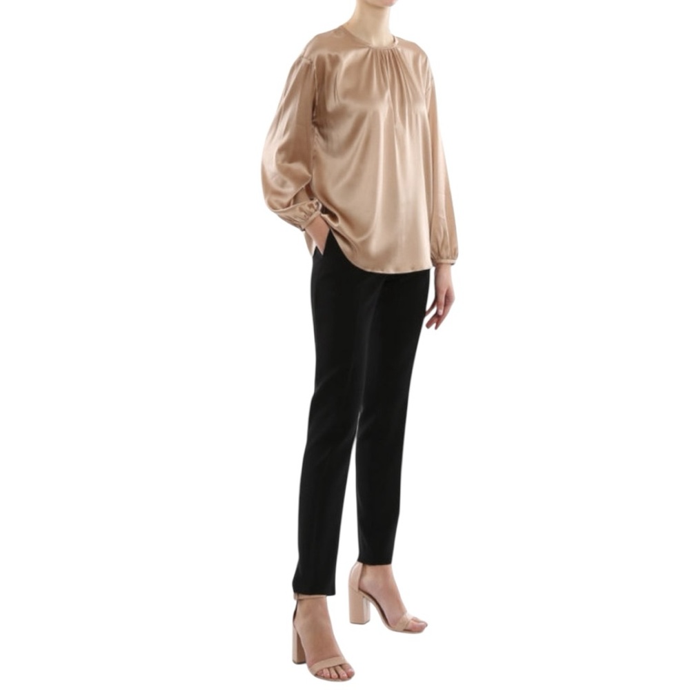 Vintage MaxaMara Black Cady Cigarette pants | size 10